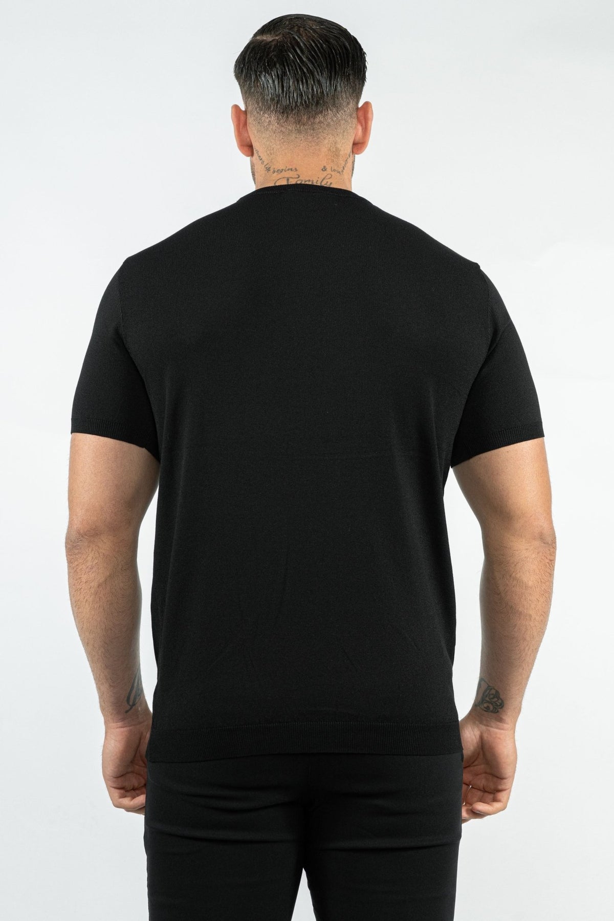 THE LUCA - KNITTED SLIM FIT T-SHIRT - Vibes Fashion