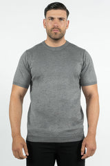 THE LUCA - KNITTED SLIM FIT T-SHIRT - Vibes Fashion