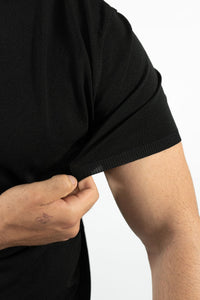 THE LUCA - KNITTED SLIM FIT T-SHIRT - Vibes Fashion