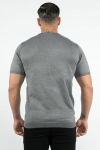 THE LUCA - KNITTED SLIM FIT T-SHIRT - Vibes Fashion
