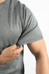 THE LUCA - KNITTED SLIM FIT T-SHIRT - Vibes Fashion