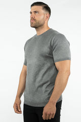 THE LUCA - KNITTED SLIM FIT T-SHIRT - Vibes Fashion