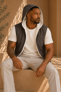 THE LUCIO HOODED GILET - Vibes Fashion