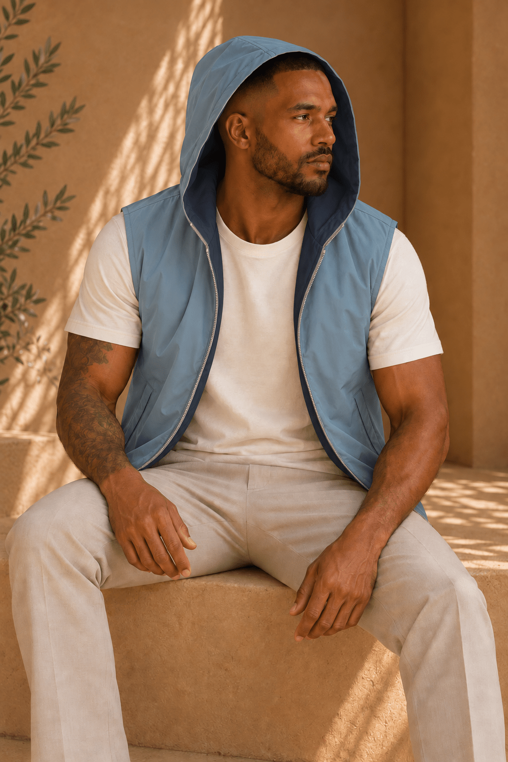 THE LUCIO HOODED GILET - Vibes Fashion