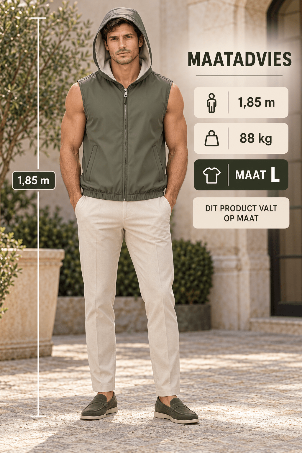 THE LUCIO HOODED GILET - Vibes Fashion
