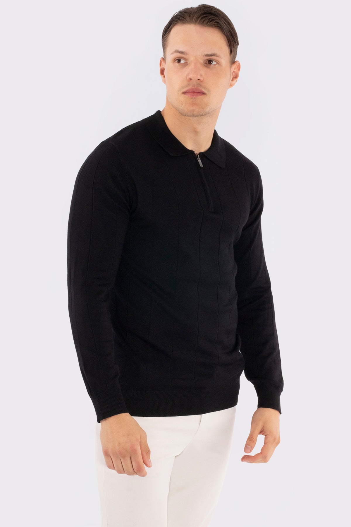 THE LUVIANO ZIPPED SWEATER - Vibes Fashion