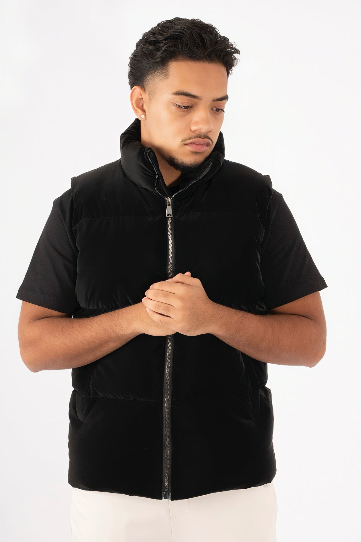 THE LUXE SATIN PUFFER BODYWARMER - Vibes Fashion