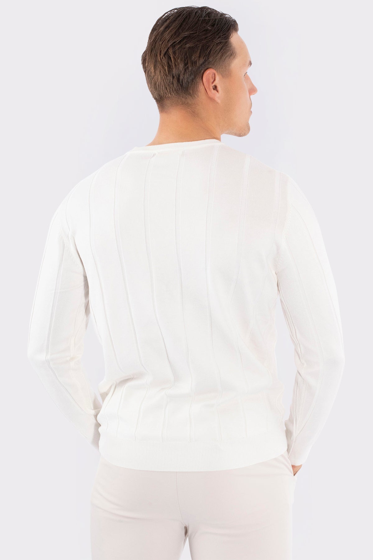 THE MAISON KNITTED CREWNECK SWEATER - Vibes Fashion