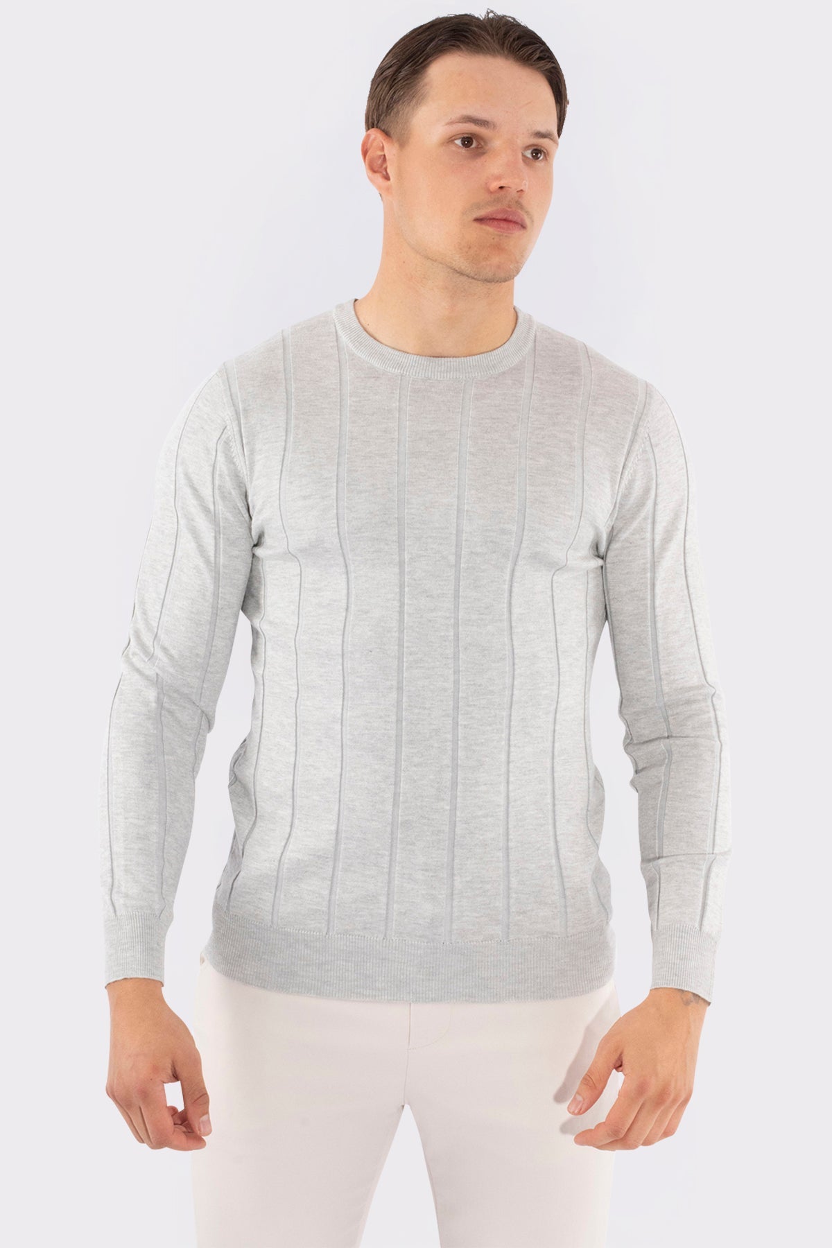THE MAISON KNITTED CREWNECK SWEATER - Vibes Fashion