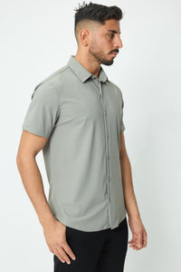 THE MENDOZA GLANS SUPER STRETCH OVERHEMD - Vibes Fashion