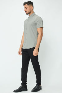 THE MENDOZA GLANS SUPER STRETCH OVERHEMD - Vibes Fashion