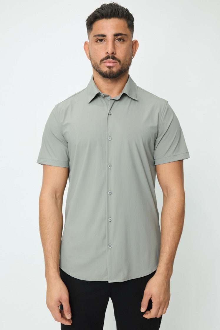 THE MENDOZA GLANS SUPER STRETCH OVERHEMD - Vibes Fashion
