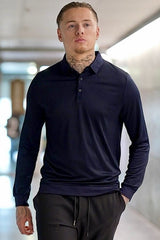 THE MENDOZA SMART POLO LONG SLEEVE - Vibes Fashion