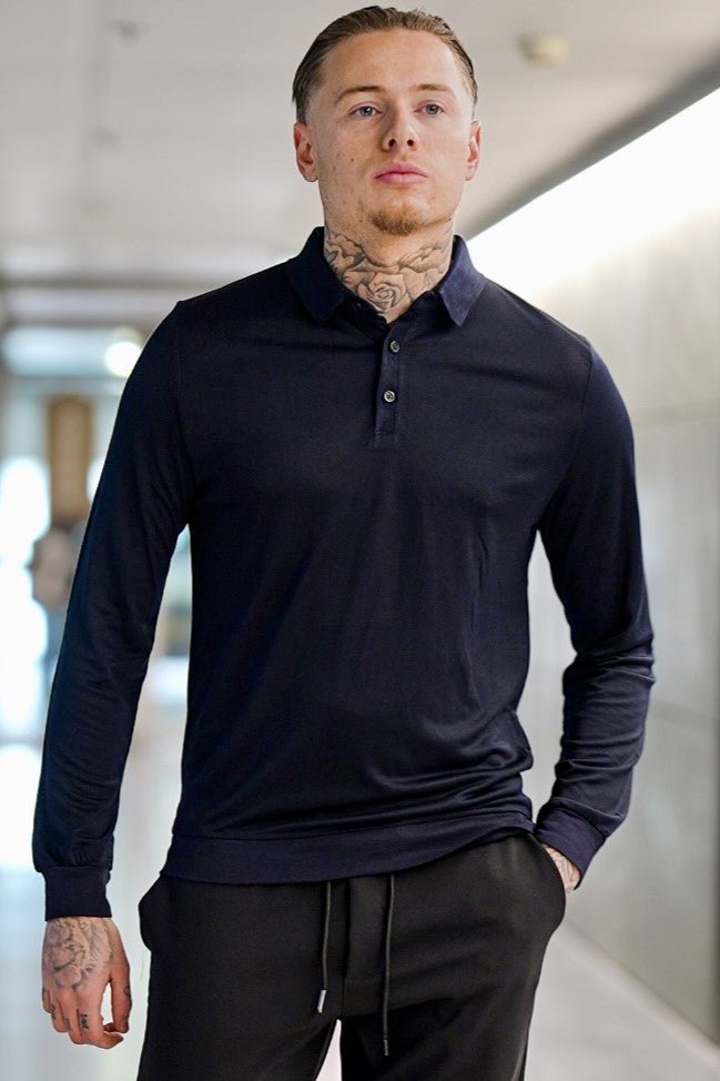 THE MENDOZA SMART POLO LONG SLEEVE - Vibes Fashion