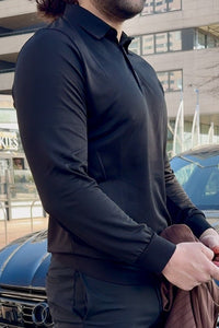 THE MENDOZA SMART POLO LONG SLEEVE - Vibes Fashion