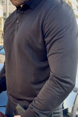 THE MENDOZA SMART POLO LONG SLEEVE - Vibes Fashion