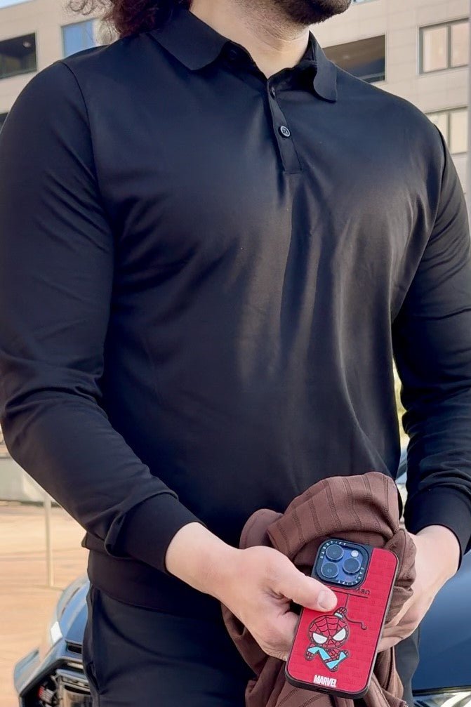 THE MENDOZA SMART POLO LONG SLEEVE - Vibes Fashion
