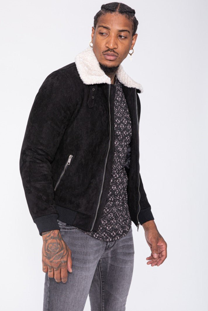 THE MONDAVIO FUR COLLAR JACKET - Vibes Fashion