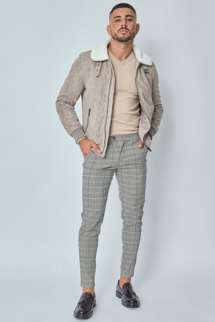 THE MONDAVIO FUR COLLAR JACKET - Vibes Fashion