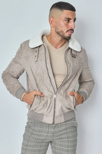 THE MONDAVIO FUR COLLAR JACKET - Vibes Fashion