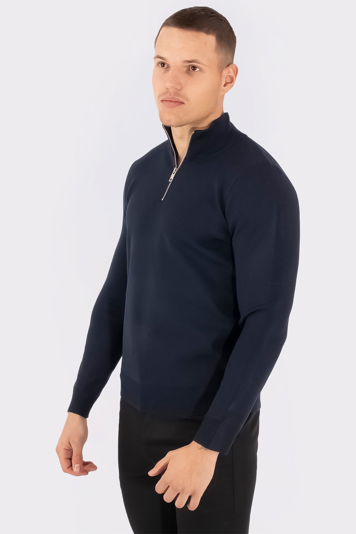 THE OSLO KNIT HALF-ZIP - Vibes Fashion