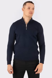 THE OSLO KNIT HALF-ZIP - Vibes Fashion