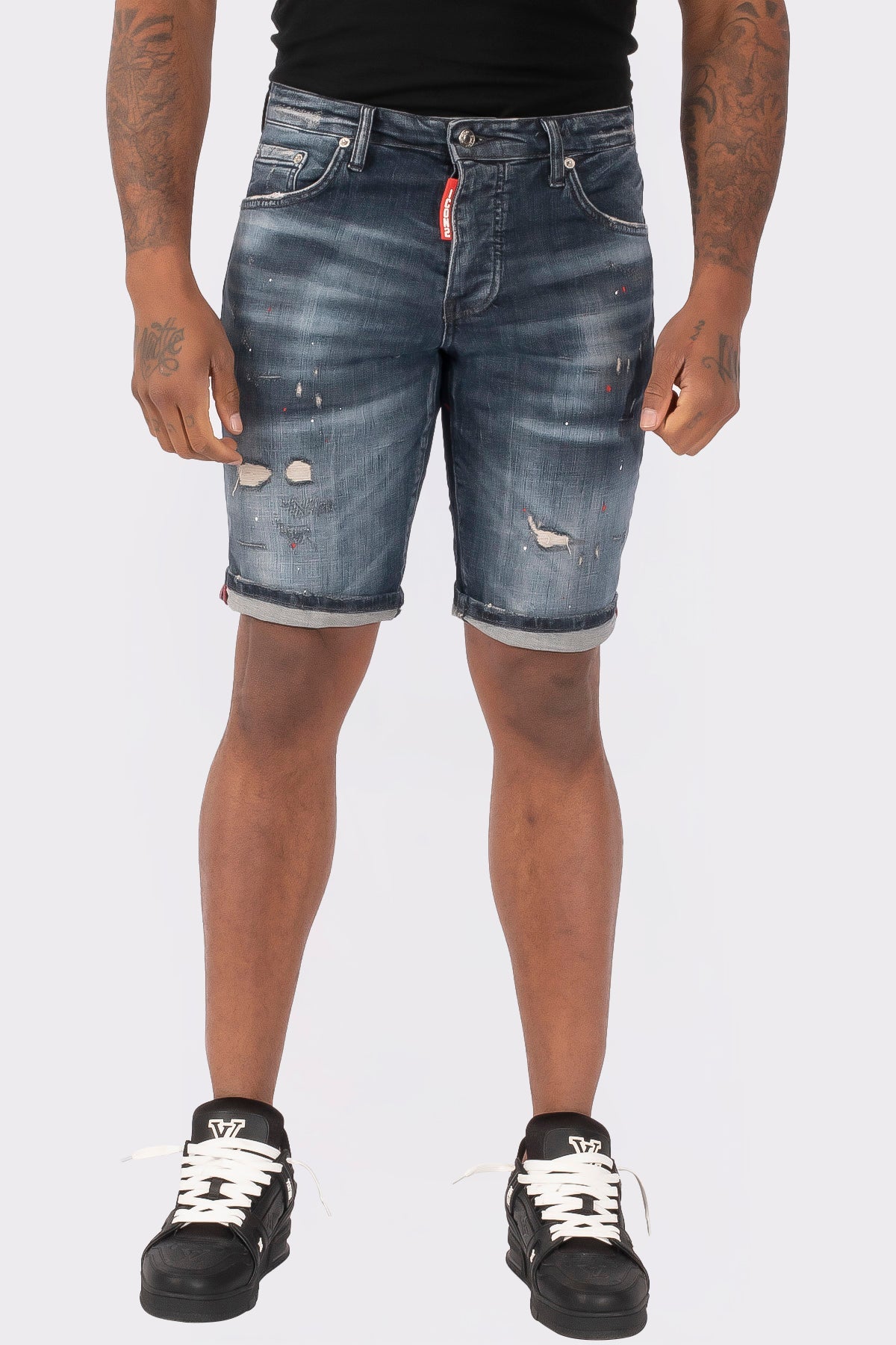THE SLIMFIT STRETCH SHORT JEANS - Vibes Fashion