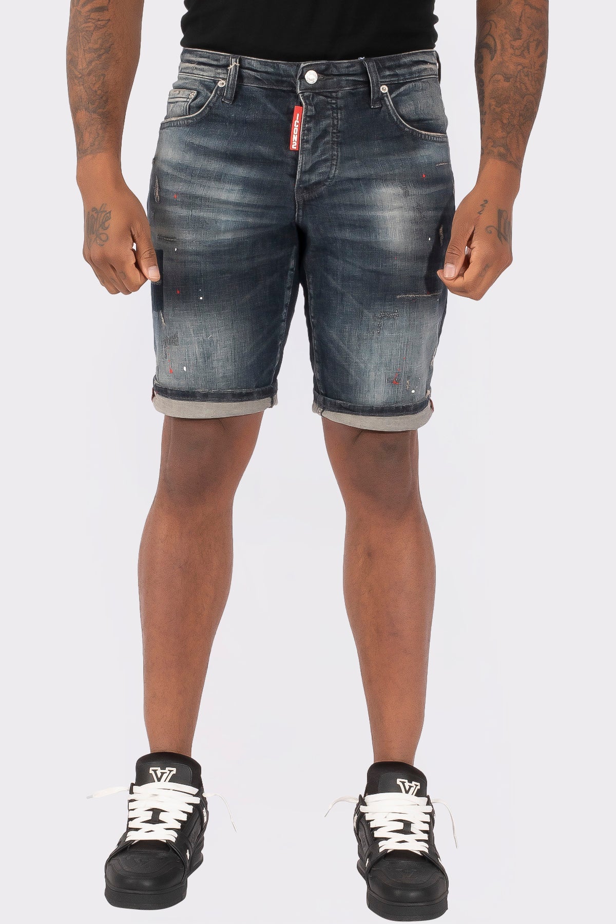 THE SLIMFIT STRETCH SHORT JEANS - Vibes Fashion