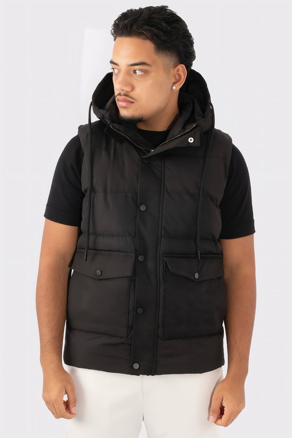 THE TWO-TONE HOODED BODYWARMER - Vibes Fashion