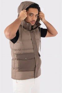 THE TWO-TONE HOODED BODYWARMER - Vibes Fashion