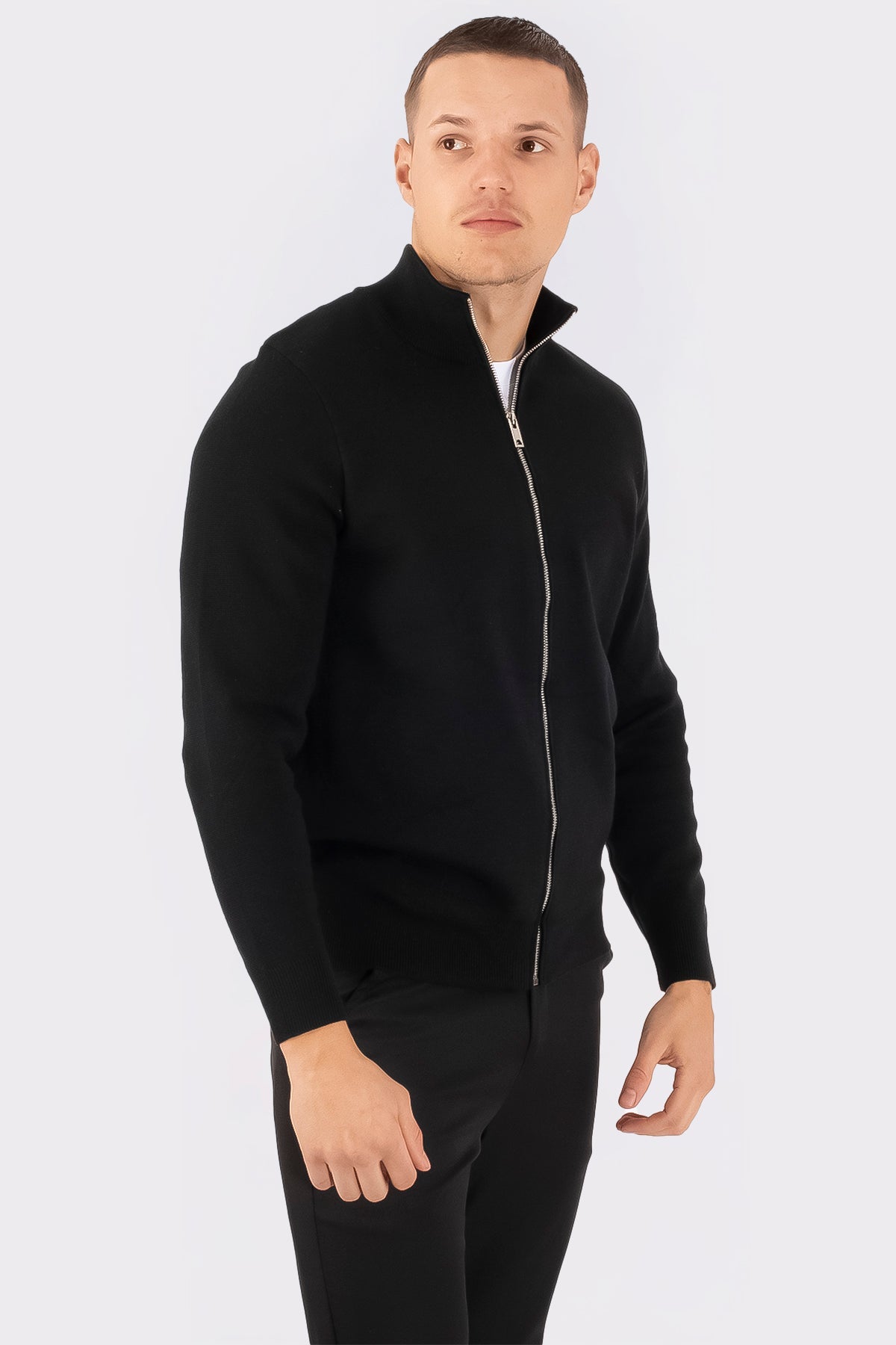 THE VALERIO FULL ZIP SWEATER - Vibes Fashion