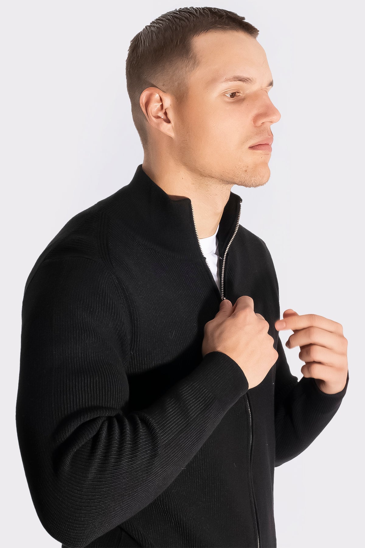 THE VALERIO FULL ZIP SWEATER - Vibes Fashion