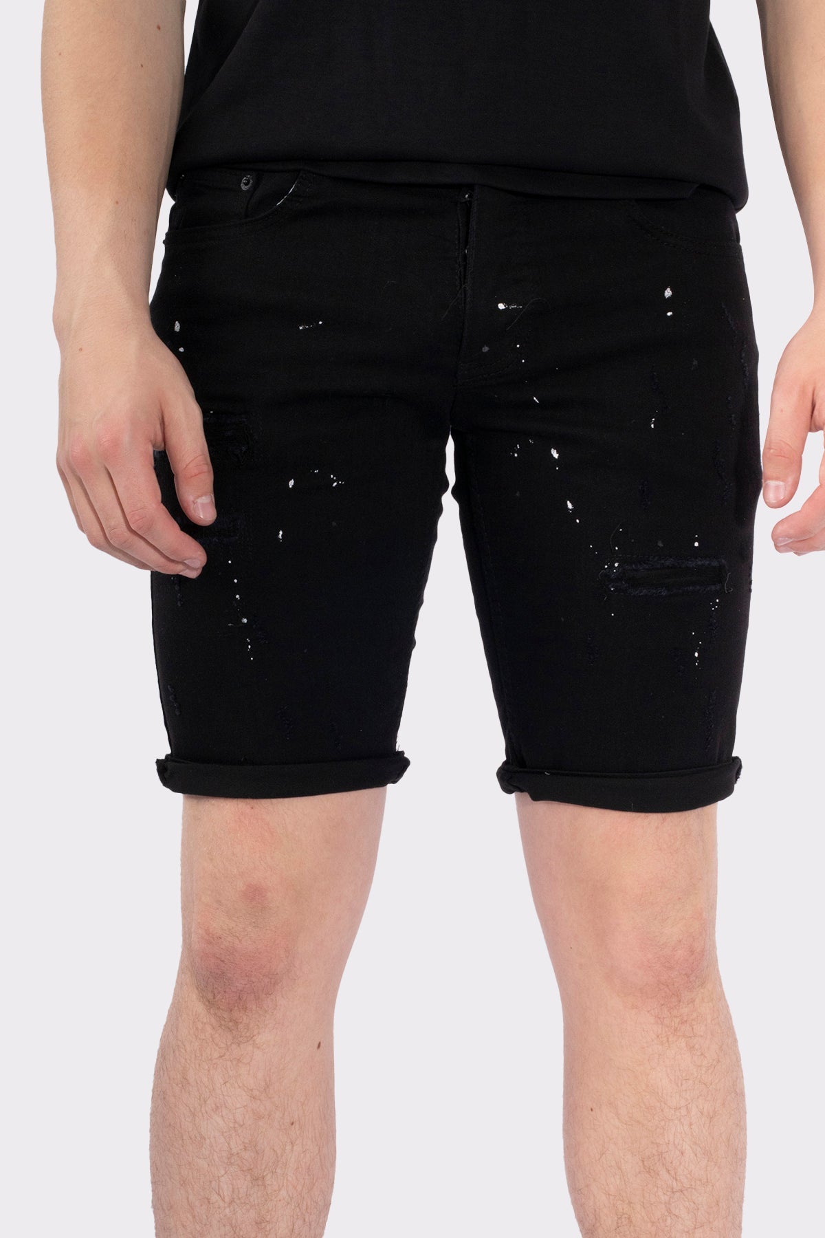 VIBES ICON STRETCH SHORT JEANS - Vibes Fashion