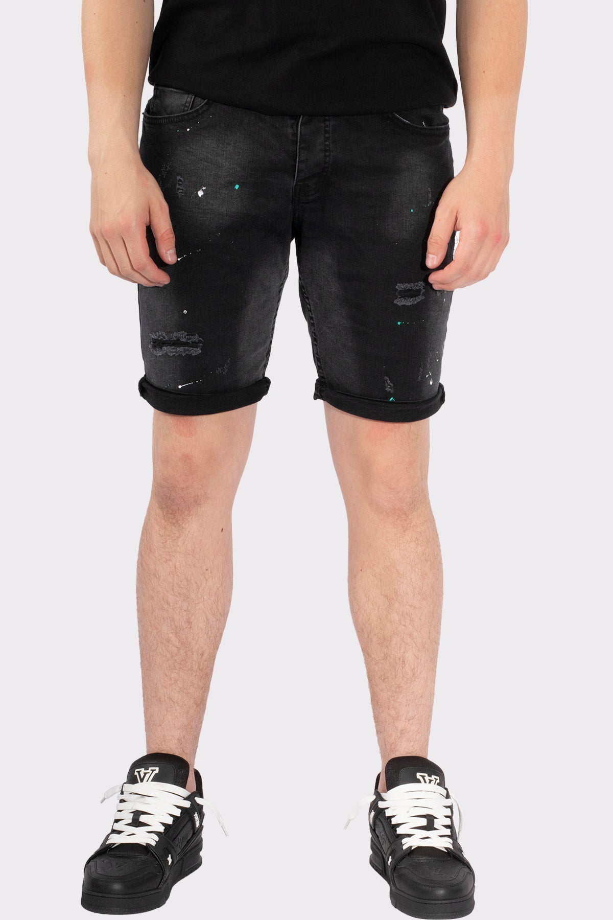 VIBES ICON STRETCH SHORT JEANS - Vibes Fashion