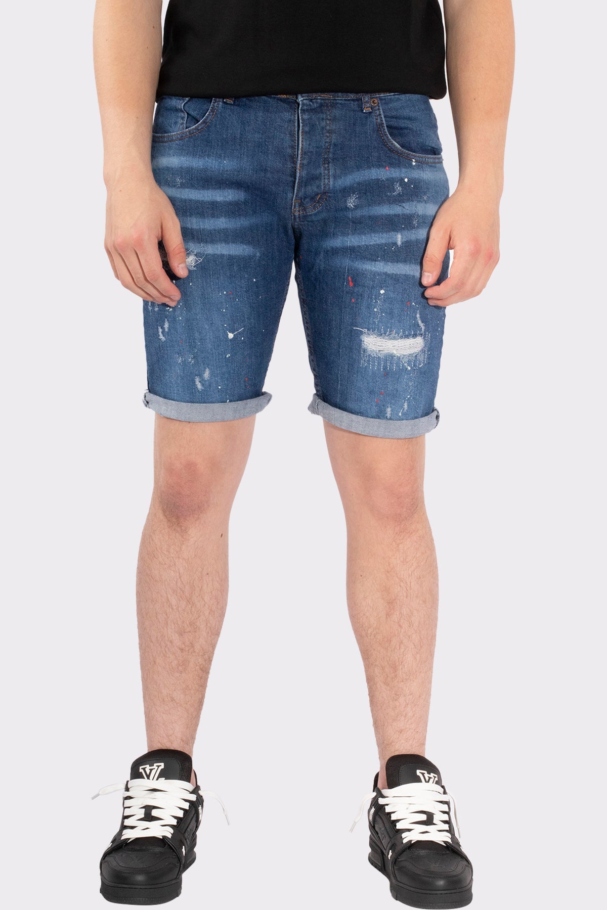 VIBES ICON STRETCH SHORT JEANS - Vibes Fashion