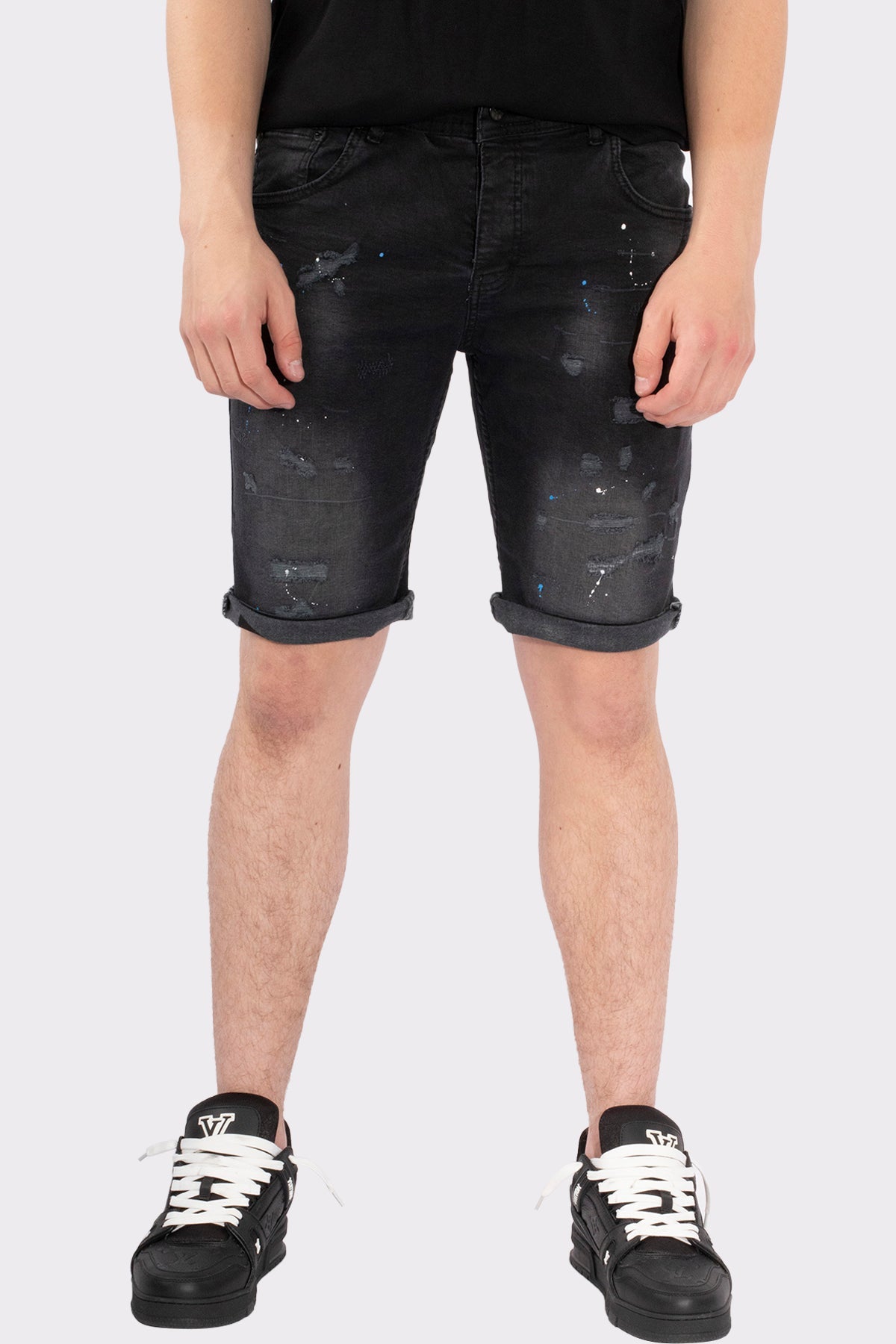 VIBES ICON STRETCH SHORT JEANS - Vibes Fashion
