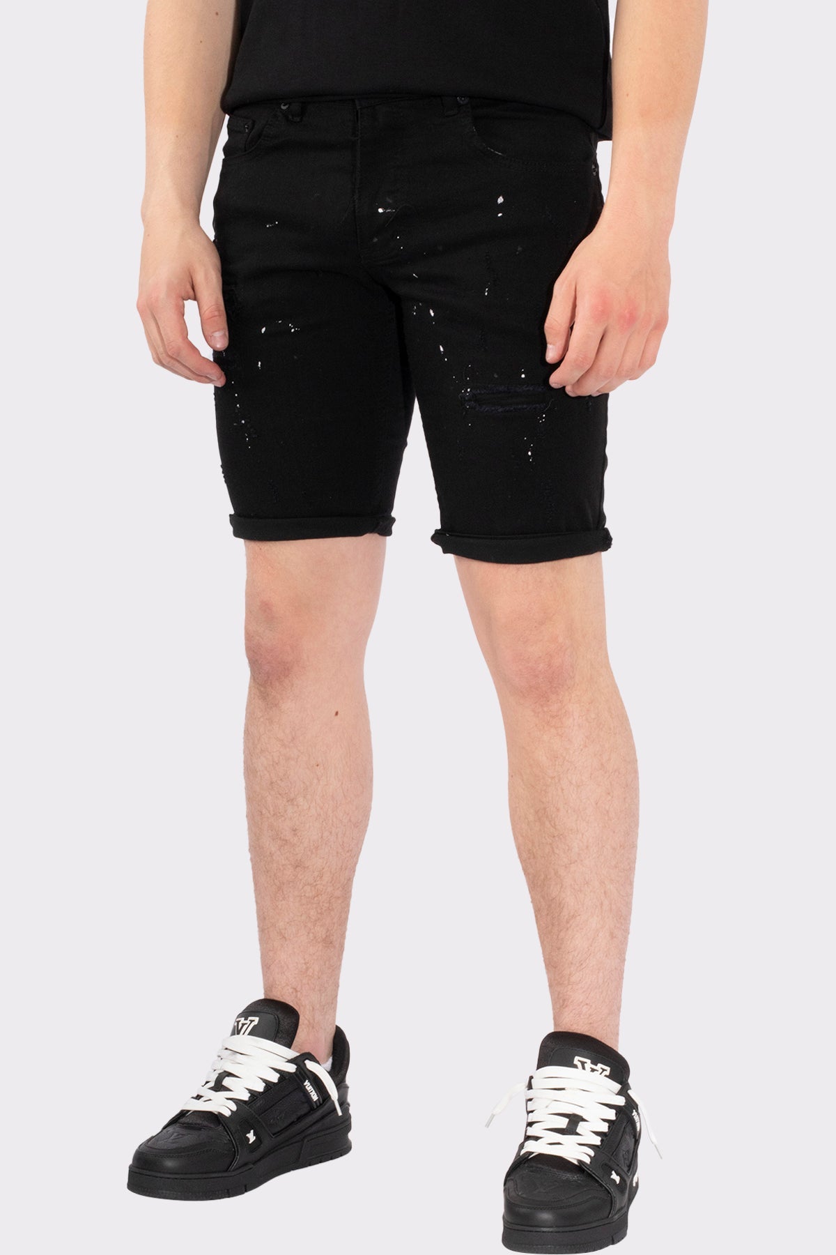 VIBES ICON STRETCH SHORT JEANS - Vibes Fashion