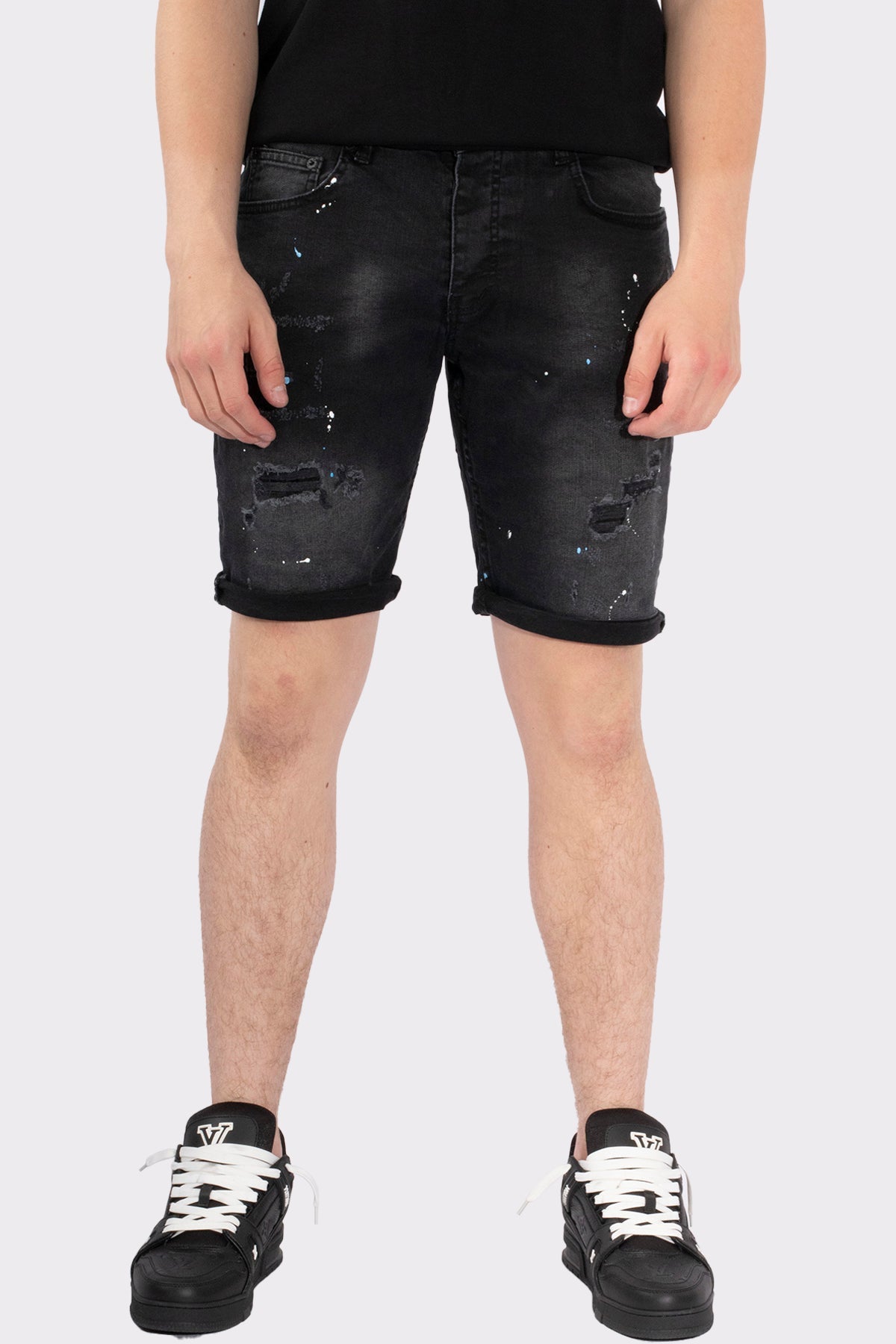 VIBES ICON STRETCH SHORT JEANS - Vibes Fashion
