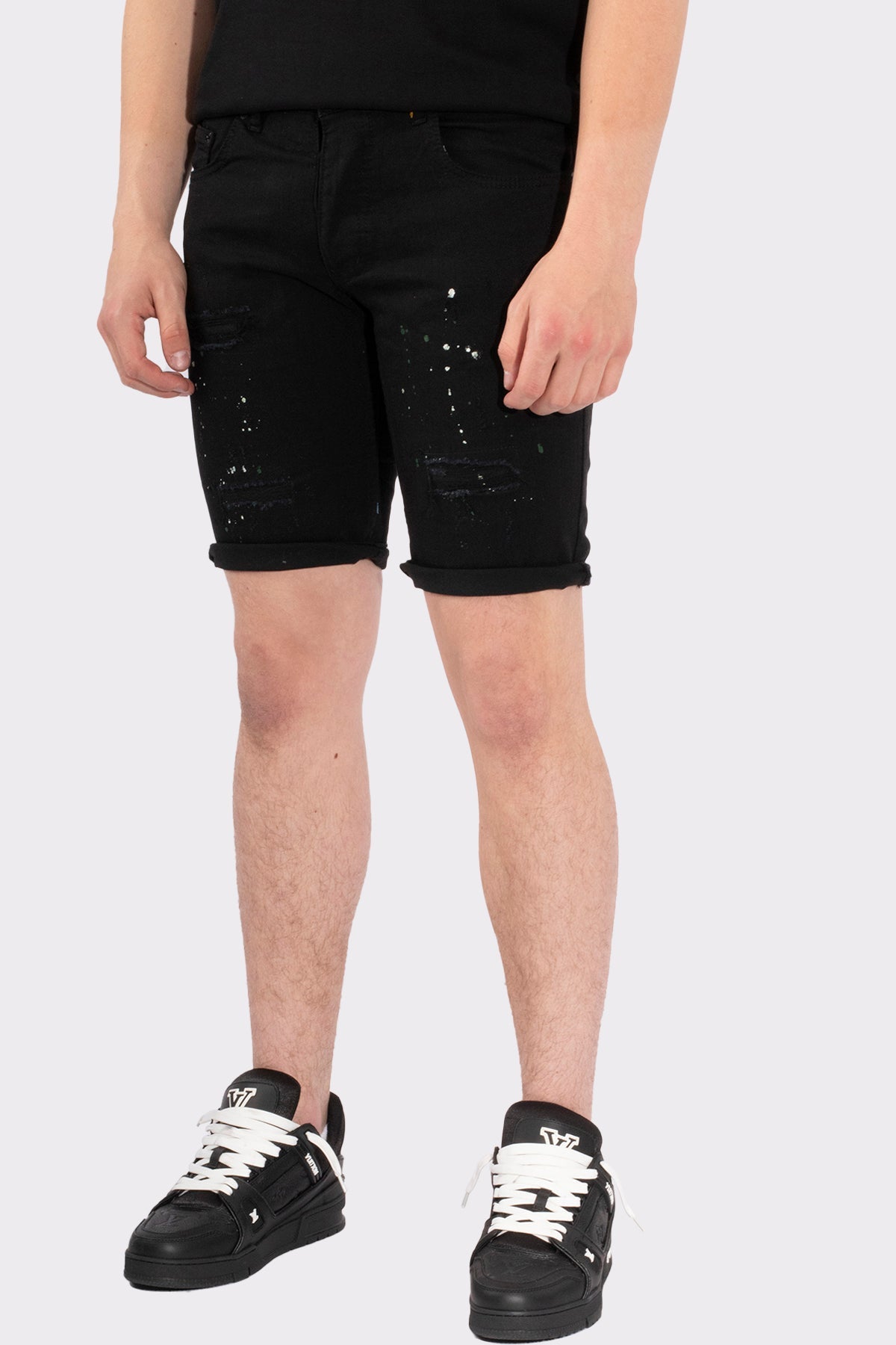 VIBES ICON STRETCH SHORT JEANS - Vibes Fashion