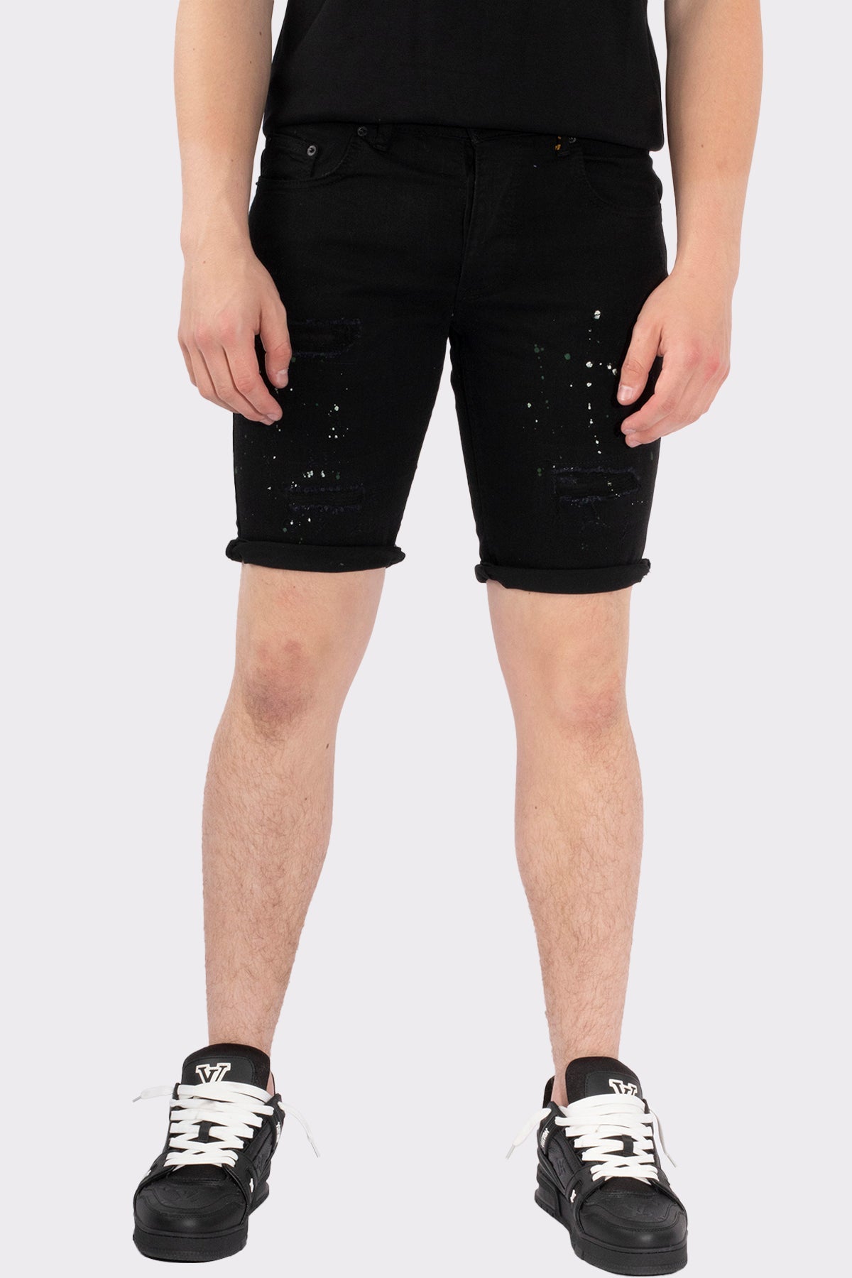 VIBES ICON STRETCH SHORT JEANS - Vibes Fashion