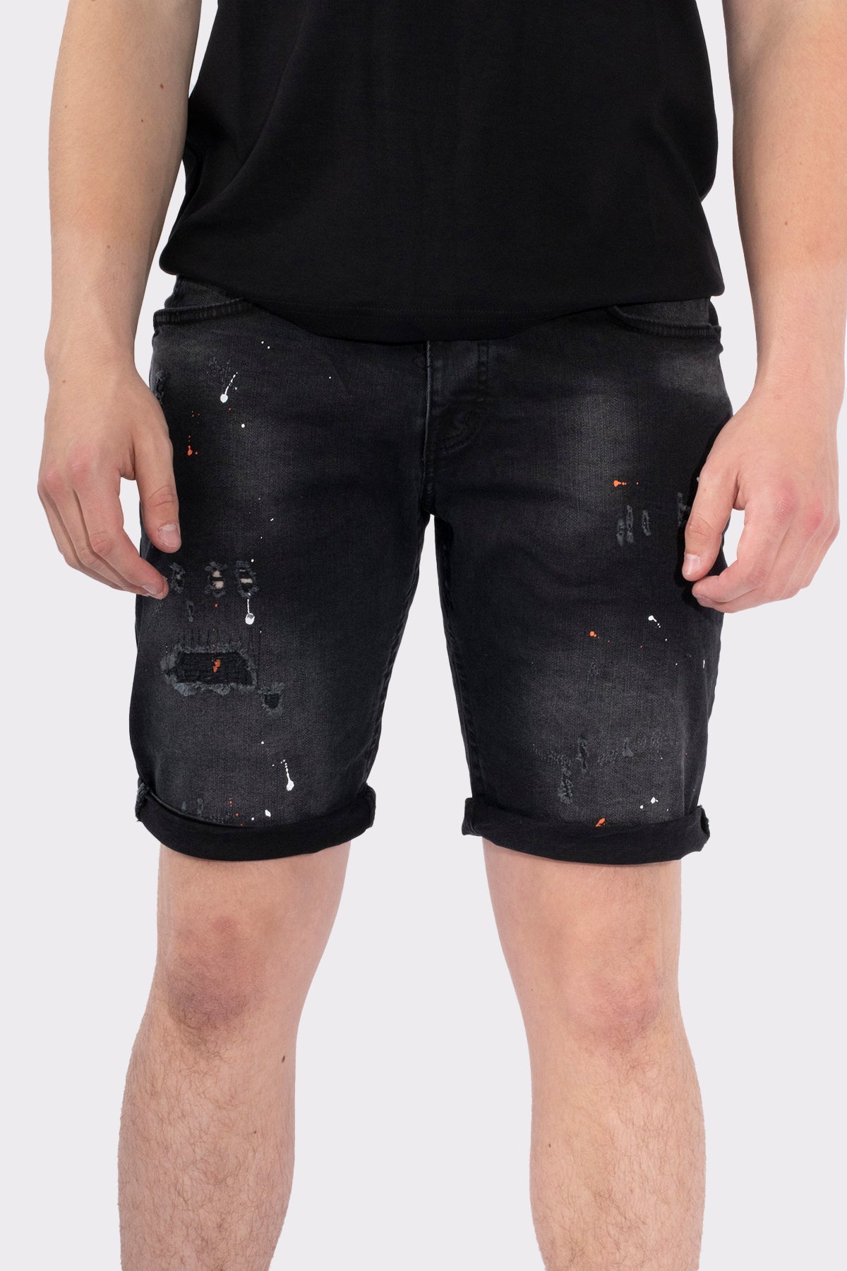 VIBES ICON STRETCH SHORT JEANS - Vibes Fashion