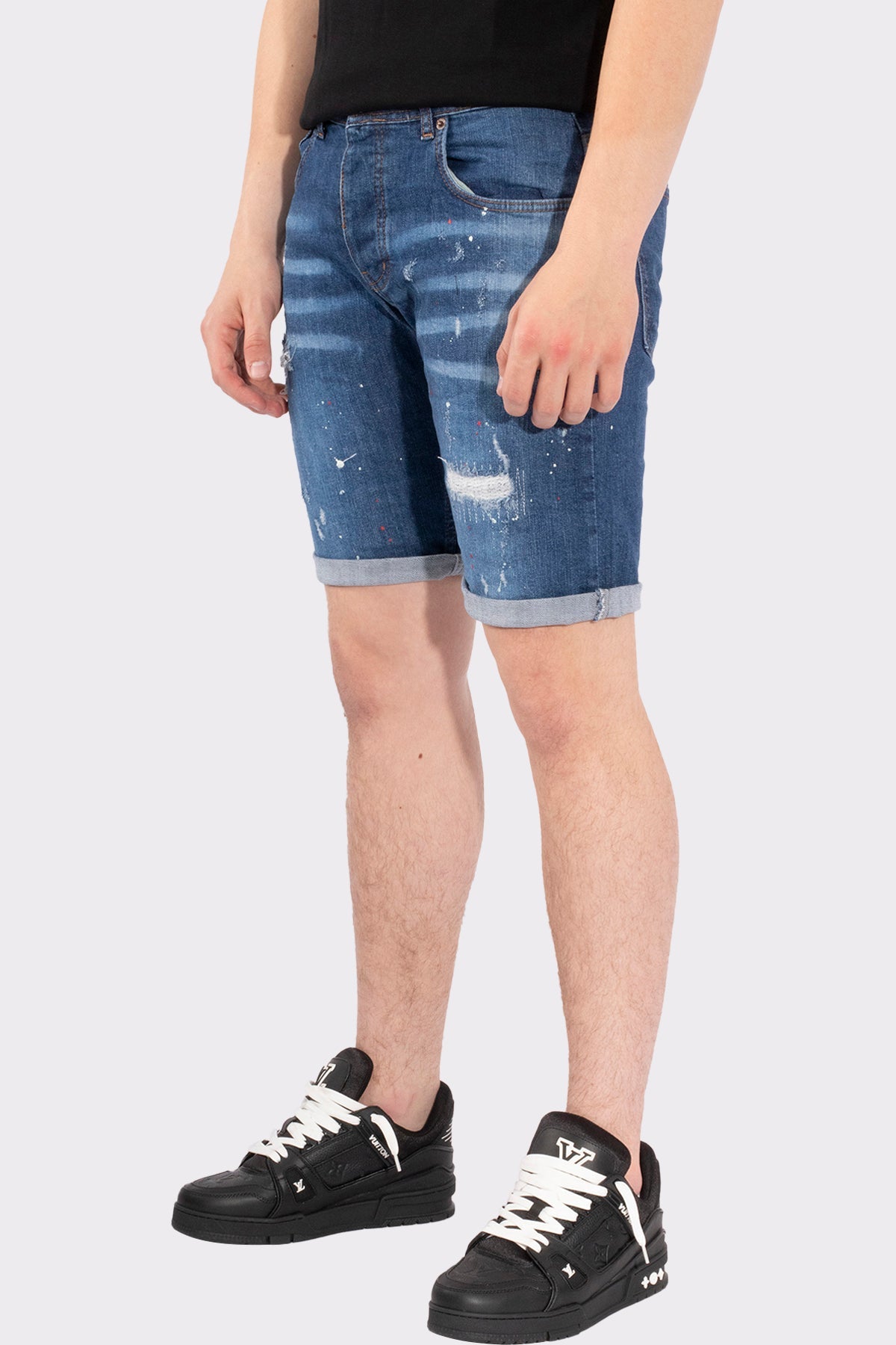 VIBES ICON STRETCH SHORT JEANS - Vibes Fashion