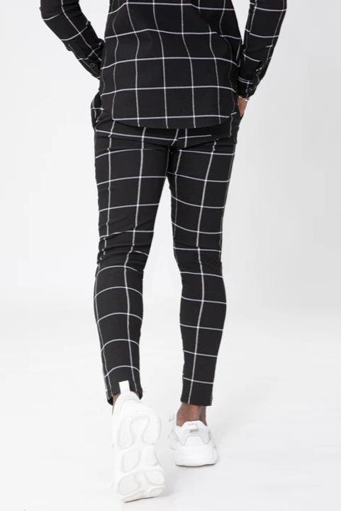 THE KATAN - STRETCH PANTALON MET BLOKKEN