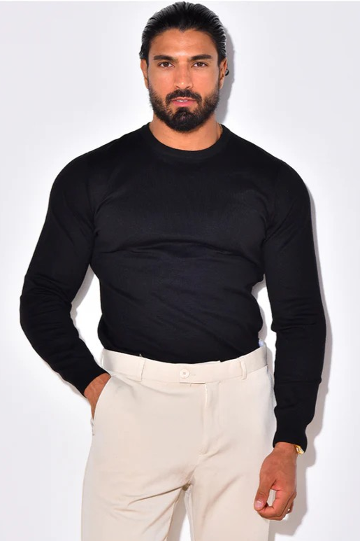 THE SOLSTICE TRUI - CASUAL STRETCH MET RONDE KRAAG (8610728673618)