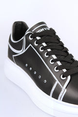 'Dutchvibes' Sneakers voor Heren - Striped met Zachte Witte Zool - Herenkleding Vibes Fashion (6850676654163)