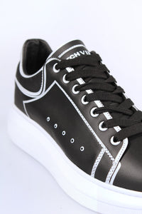 'Dutchvibes' Sneakers voor Heren - Striped met Zachte Witte Zool - Herenkleding Vibes Fashion (6850676654163)