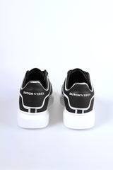 'Dutchvibes' Sneakers voor Heren - Striped met Zachte Witte Zool - Herenkleding Vibes Fashion (6850676654163)