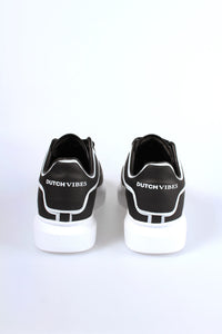 'Dutchvibes' Sneakers voor Heren - Striped met Zachte Witte Zool - Herenkleding Vibes Fashion (6850676654163)