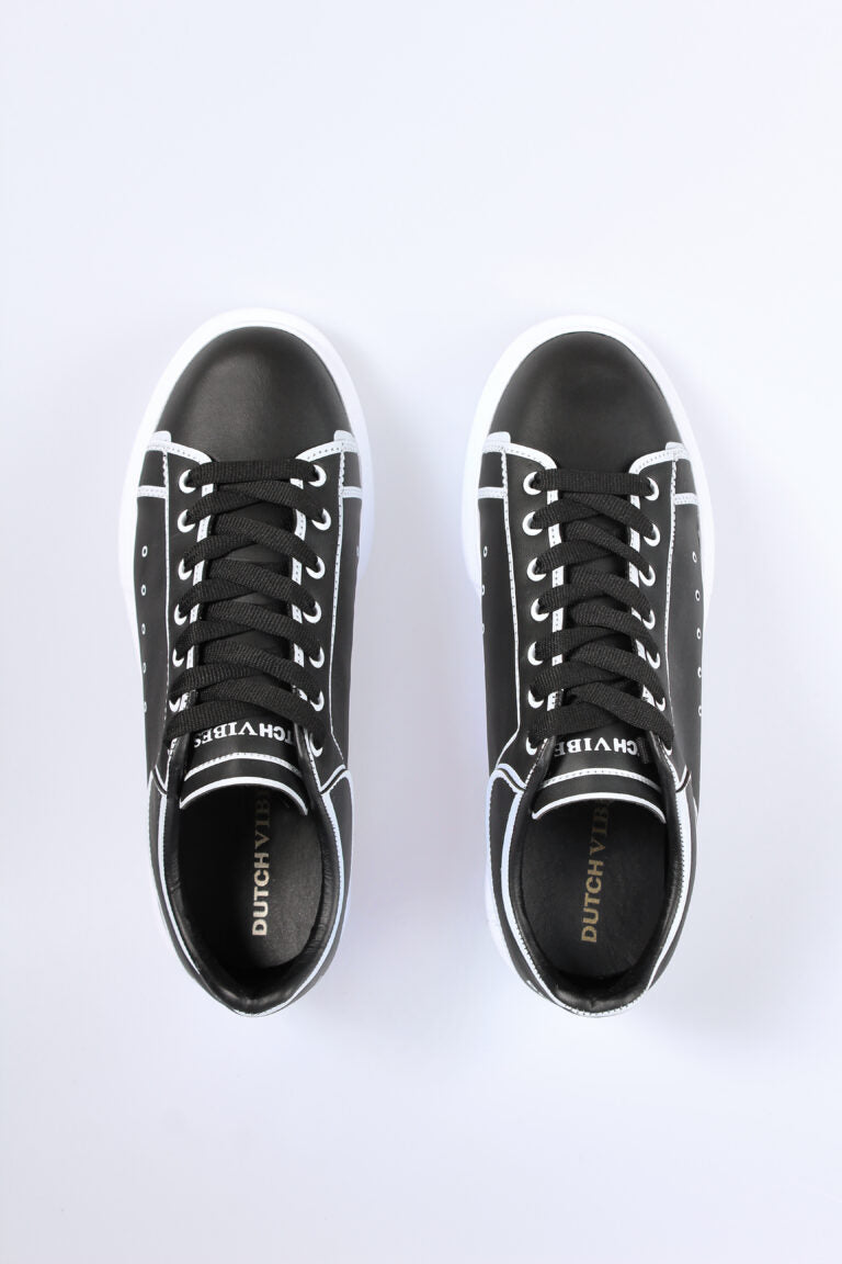 'Dutchvibes' Sneakers voor Heren - Striped met Zachte Witte Zool - Herenkleding Vibes Fashion (6850676654163)