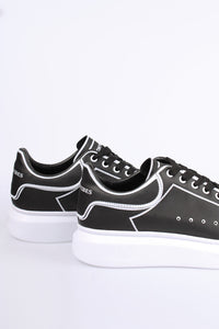 'Dutchvibes' Sneakers voor Heren - Striped met Zachte Witte Zool - Herenkleding Vibes Fashion (6850676654163)